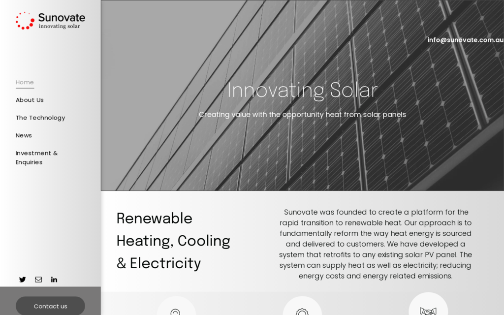 Sunovate Solar Technology